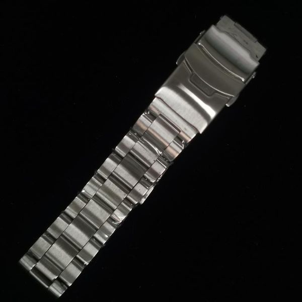 

watch bands 20/22mm watchband for mechanical watches 316l stainless steel men, Black;brown