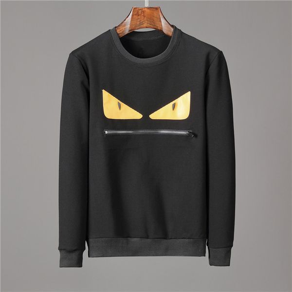

mens hoodies sweatshirt men designer high street print pullover hoodie winter autumn fashion casual sweatshirts, Black