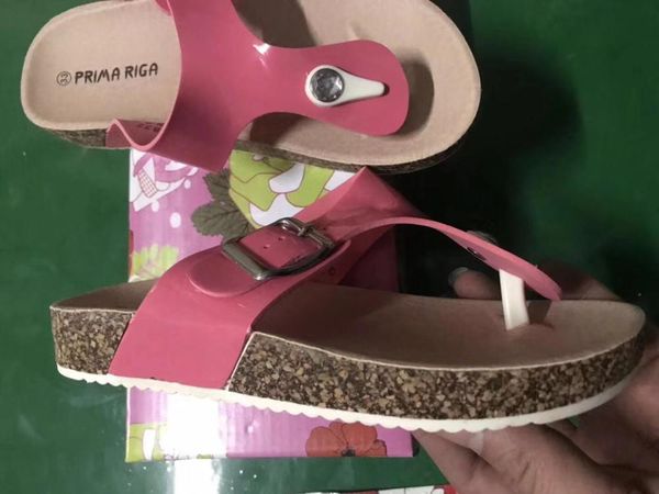 

european and american foreign trade products girls shoes roman style pu beach flip flops slippers women, Black