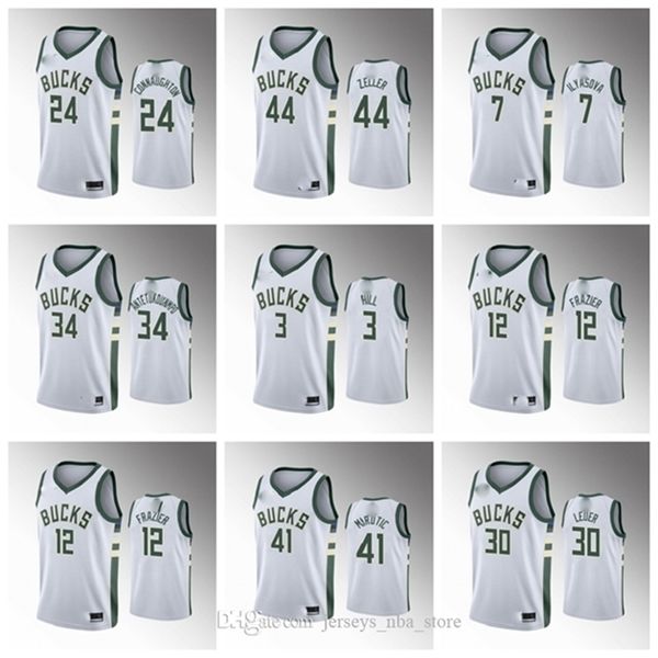 

09milwaukee\rbucks\rmen basketball jersey giannis antetokounmpo brook lopez wesley matthews ersan ilyasova hill bledsoe middleton, Black