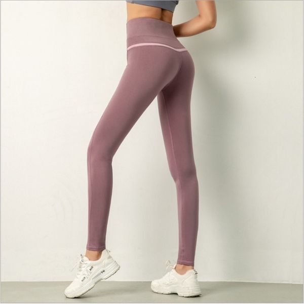 

women's pants & capris spring nude yoga high-waist hip-lifting running tights elastic feet sports fitness jsk101 k935, Black;white