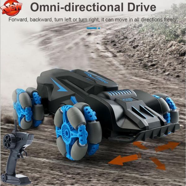 

omni direction driving high speed drift remote control stunt car 20mins universal wheels 360 degree spinning all terrain rc car