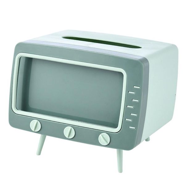 

desk organizer raised feet container tv shape non slip card slot design bedroom kitchen phone holder dorm home office tissue box boxes & nap