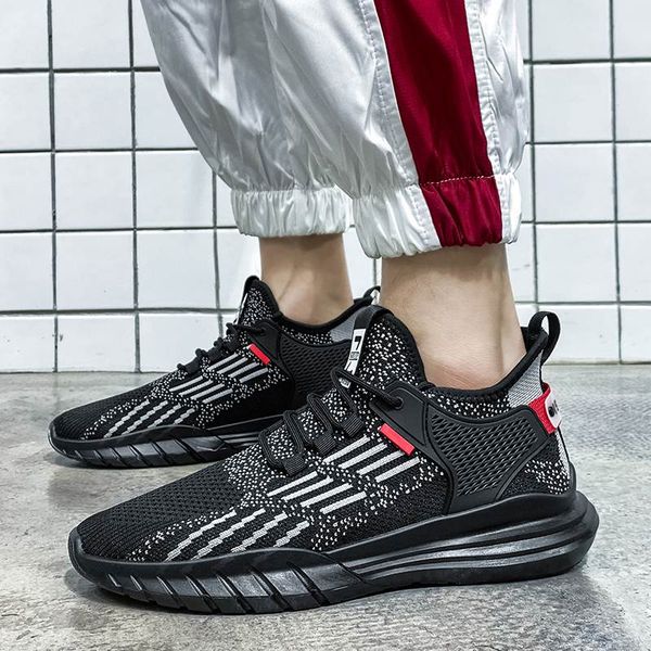 

ale men's flying shoes breathable casual fashion trendy sports sneakers trainers outdoor jogging walking
