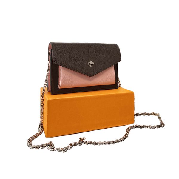 2023 Neue Prägung Monogrames Kette Tasche Frauen Umhängetaschen Desingners auf Schulter Pochette Crossbody Umschlag Mini Geldbörse Dame M63471