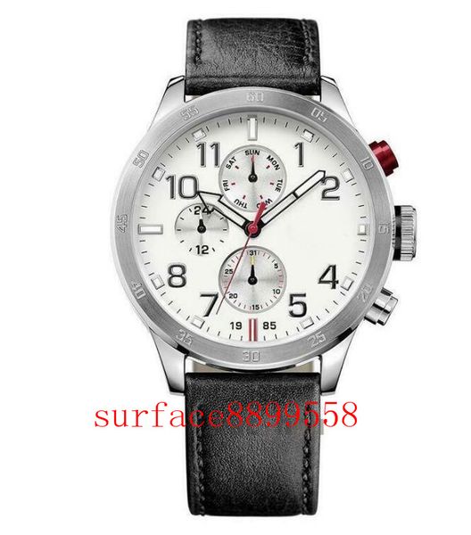 

men's watch th1791141 stainless steel chronoghraph wristwatch, Slivery;brown