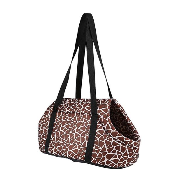

dog car seat covers foldable and washable small cat pet travel carrier tote bag purse soft padded shoulder tote. coffe