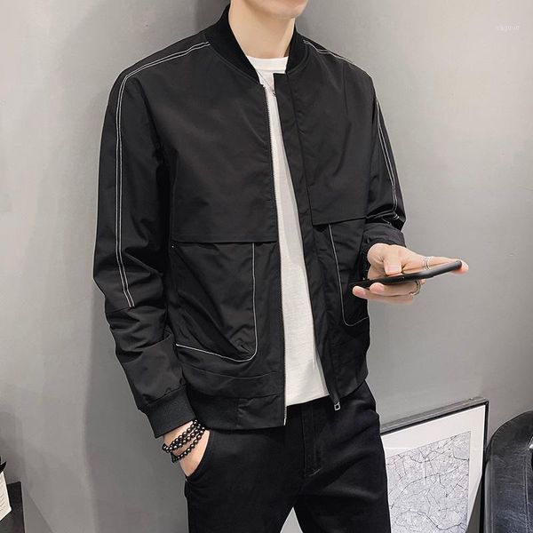 

fashion jacket harakuju casual black streetwear for men style overcoat spring coat casaco masculino jackets bg50jk men's, Black;brown