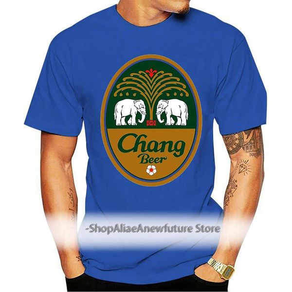 

men's t-shirts men t shirt chang beer thailand elephant cotton 100 soft thai retro mlxl, White;black