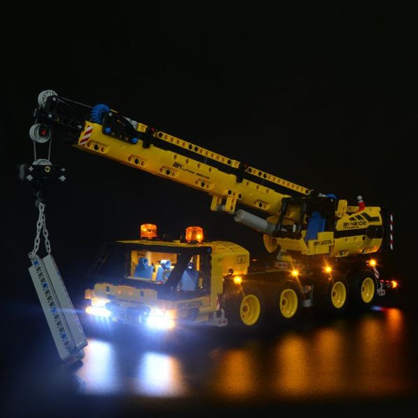 

night lights led light kit for technic series 42108 building blocks set (only included)