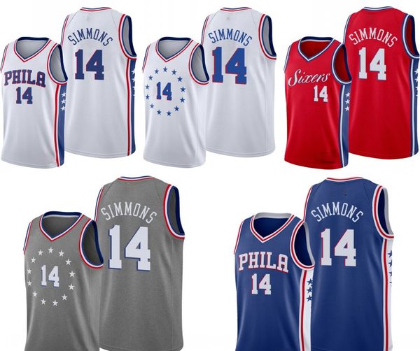 

philadelphia76ersmen jonathon simmons basketball jersey, Black