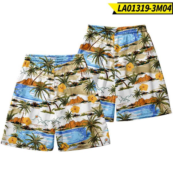 

men's shorts 2021 fashion trend personalized hawaiian beach pants, White;black