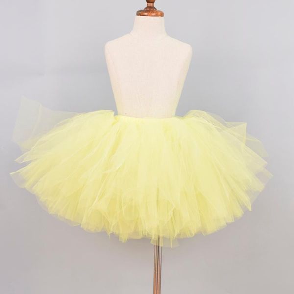 

skirts light yellow fluffy tutu skirt baby birthday party costume girls ballet tulle school for 0-12y cake smash, Blue
