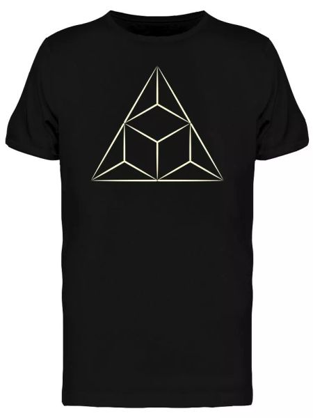 

Sacred Geometry Triangle Pyramid Men's Tee -Image by Shutterstock, White;black