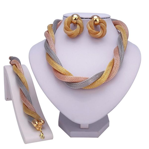 

earrings & necklace zuodi fashion dubai gold design nigerian wedding african beads jewelry set saudi bracelet earring ring, Silver