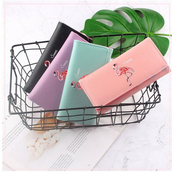 

wallets cards holder wallet ladies cute bowknot women long pure color clutch bag 2021 pu leather purse phone card, Red;black
