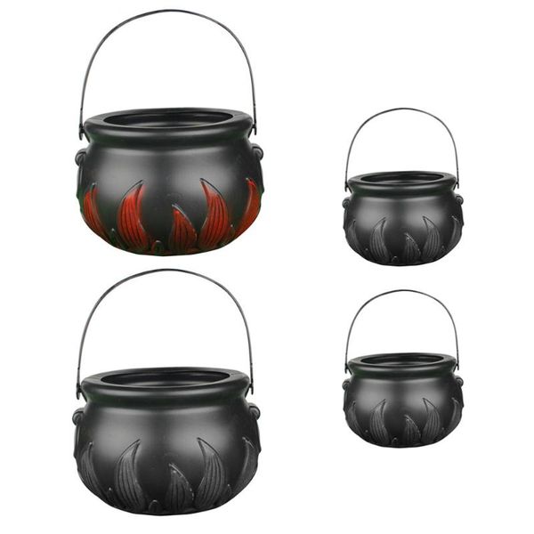 

party decoration 4pcs candy jar creative hand basket flame bucket storage container
