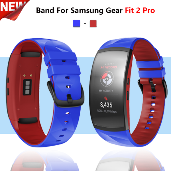 

watch bands fashion replacement wristband strap for samsung gear fit2 pro band silicone watchband sm-r360 smart accessories, Black;brown