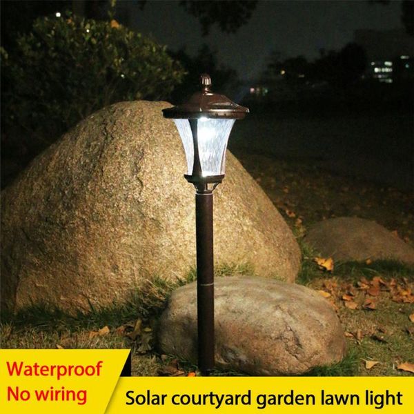 

solar lamps 1pc outdoor waterproof garden lamp led lawn light household landscape street sunlight for courtyard decoration