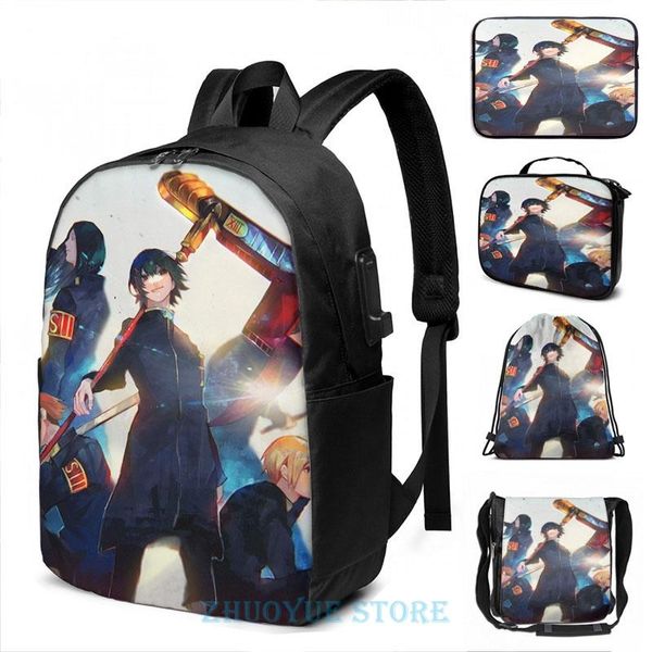 

backpack funny graphic print suzuya(3) usb charge men school bags women bag travel laptop