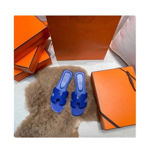 

slippers 2021 summer new h slippers fashion yinggao dinglun palm print leather sandals high end slippers zly, Black