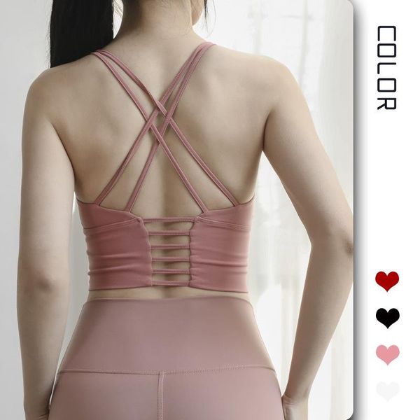 

yoga outfit 2021 fitness sports underwear shockproof running beauty back bra