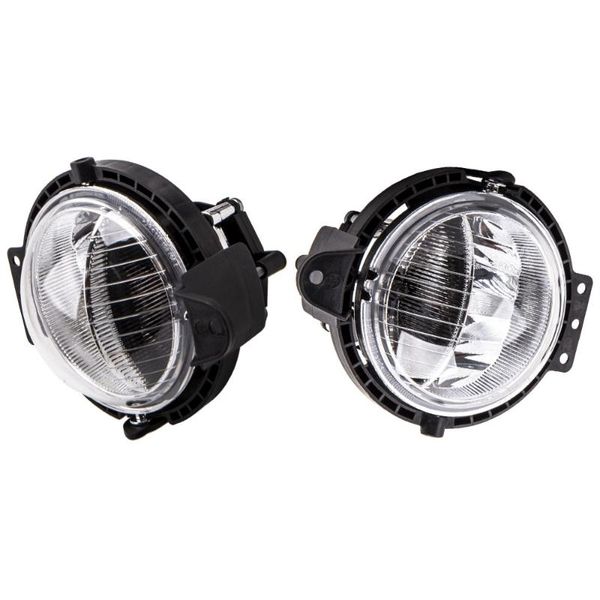 

car headlights 1 pair fog light for mini cooper r55 front bumper lamps w/o bulb left right