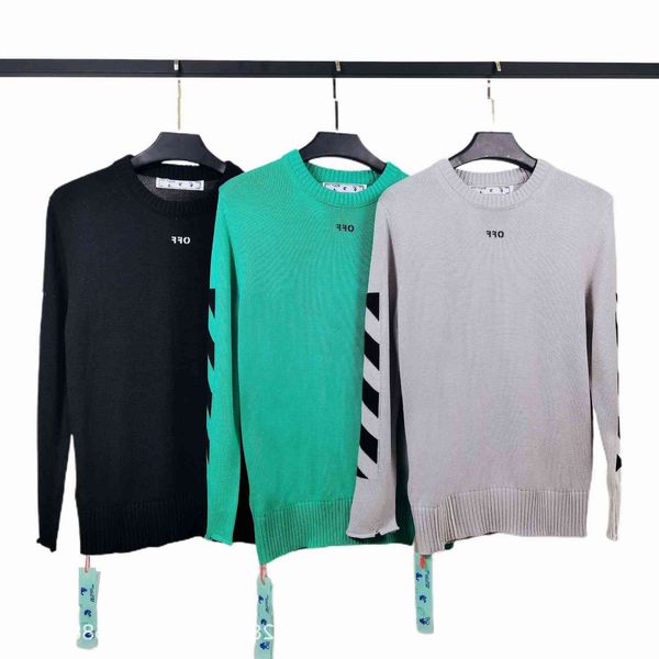 

off - 2021ss diag knitwear autumn winter classic arrow sweater, White;black