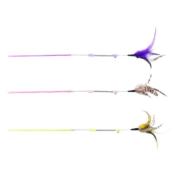 

cat toys 3pcs interactive pet teaser sticks teasing teasers