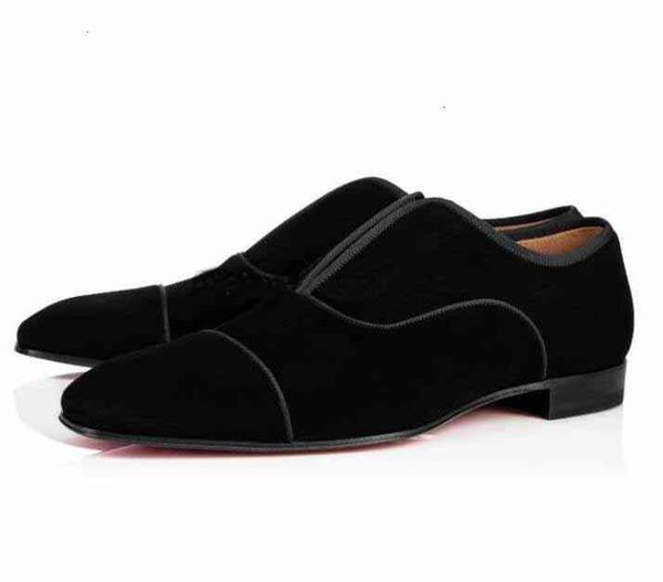

red bottom shoes mens loafers flats slip on leisure walking shoe dress male oxfords sneakers party wedding with box, Black