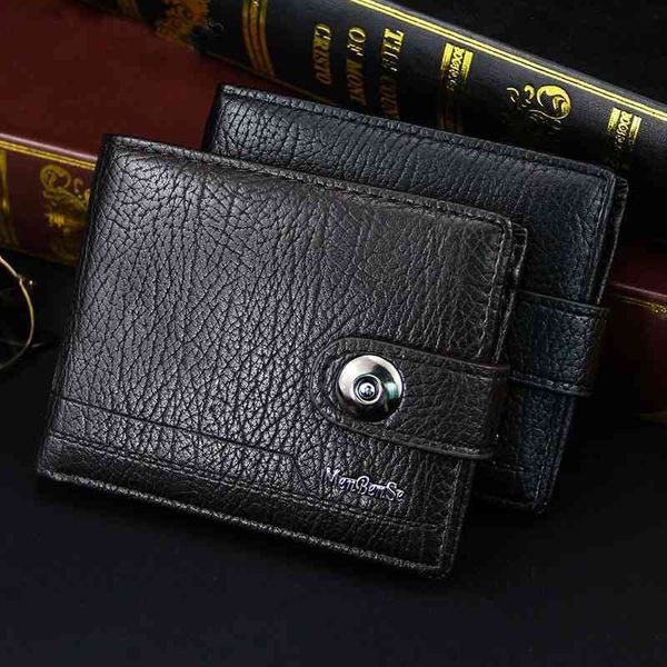 

wallet for men made of natural leather portfel meski short mens wallets male money clip small carteira masculina couro erkek, Red;black