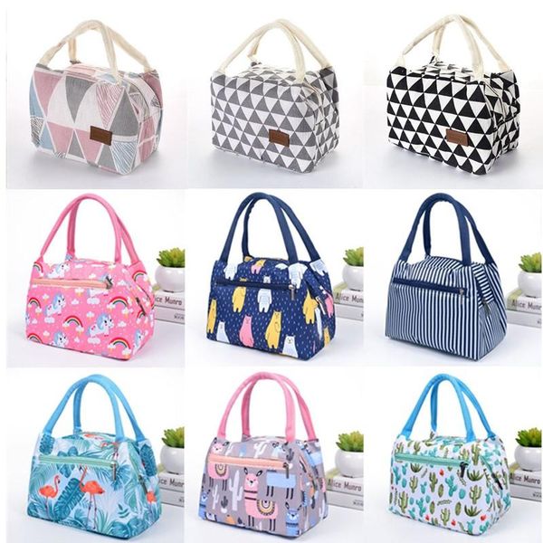 

outdoor bags portable office lunch bag cooler thermal insulated box women tote handbag food container school camping picnic