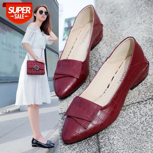 

spring autumn women boat shoes pu leather dress female low heels office work ladies shallow oxford 8220l #ps1k, Black