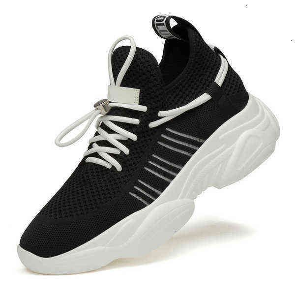 

tangzuo 75326 neigao flying woven sneakers, batch , 37-44, Black