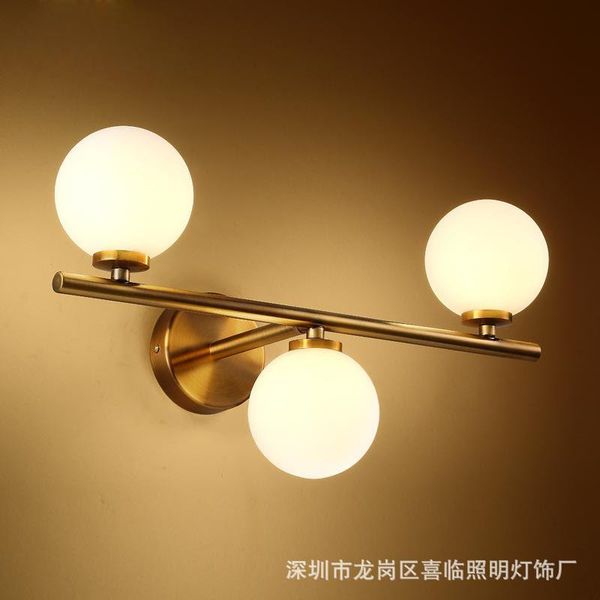 

wall lamp crystal glass sconces bedroom light wood iron corridor bedside