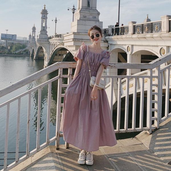 

casual dresses for women summer 2021 korean style, Black;gray