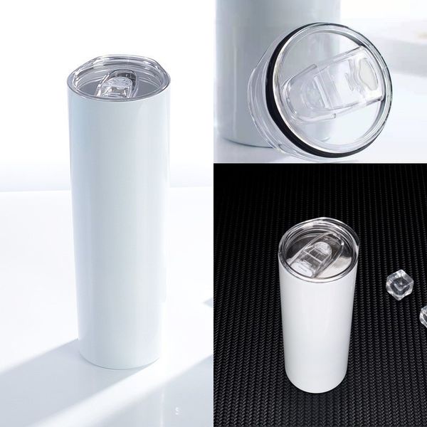 

stainless steel vacuum insulated mug 20oz double walled cup for diy sublimation blanks straight tumbler water bottle 881 z2