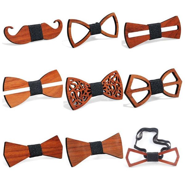 

neck ties e8fa handmade rosewood mens bow tie hollow carved floral rhombus moustache beard vintage bowknot anniversary birthday wedding, Blue;purple