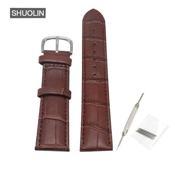 

watch bands watchband 20mm/22mm ture leather band straps 12mm 14mm 16mm 18mm 20mm 22mm women men strap 18 watchbands j014-bro, Black;brown