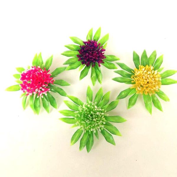 

decorations 1 pc plastic aquarium sun flower plants environmental decoration for fish tank 0140