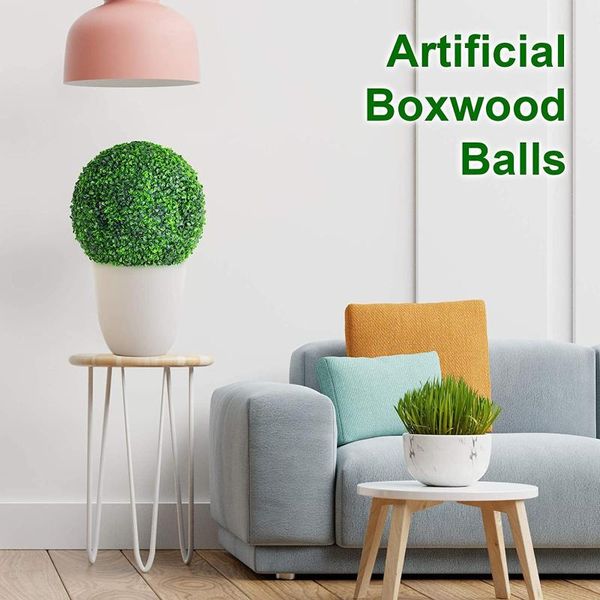 

decorative flowers & wreaths artificial plant ball ary tree boxwood home outdoor wedding party decoration balls garden green