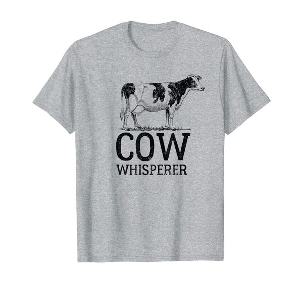 

Cow Whisperer Funny Farmer Gift T-Shirt - Black, Mainly pictures