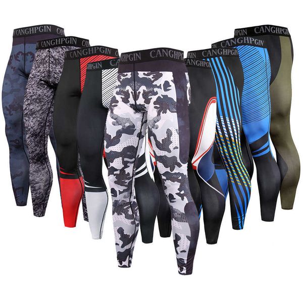 

large fitness pants mens quick drying tights yoga sports pants running wear, Black