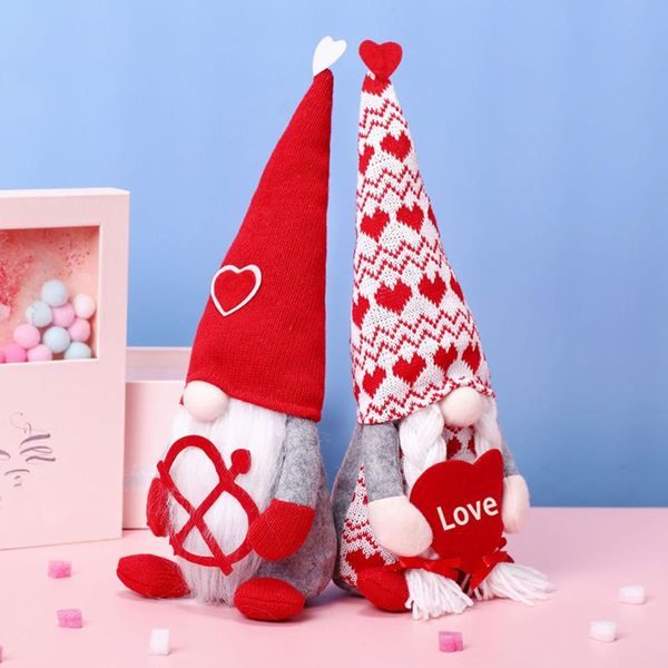 Stock Gesichtslose Puppe Valentinstag Dekorationen Kleine Figur Liebhaber Ornament Zwerg Amor Rudolph Fenster Dekorative Puppe Xu