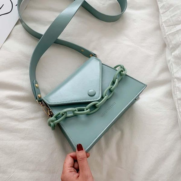 

shoulder bags chain design pu leather travel female luxury crossbody small for women 2021 summer lady messenger bag and purses