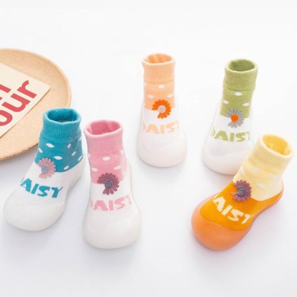 

first walkers toddler socks shoes cute baby casual childrens boots born tube non slip patucos recien nacido