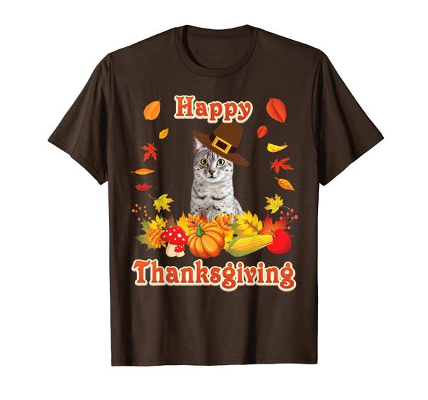 

happy thanksgiving egyptian mau cat i'm thankful for my love t-shirt, White;black