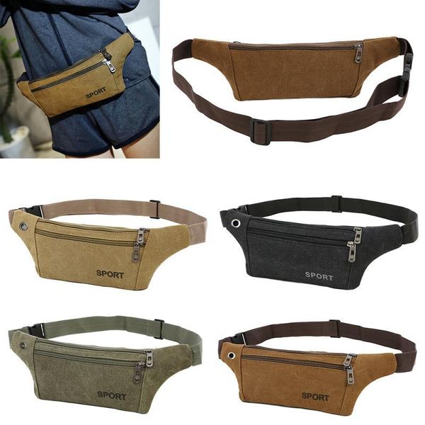 

fashion tas pinggang dengan belt kanvas waist bag bags