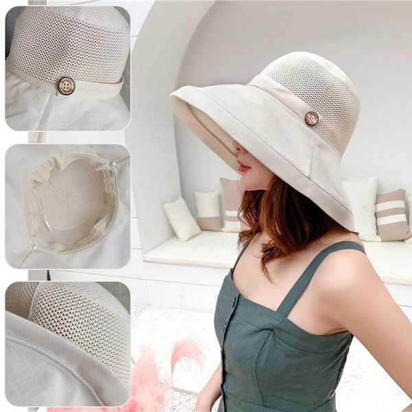

wide brim hats women's white hat summer black sunbonnet beach cap strawhat sun, Blue;gray