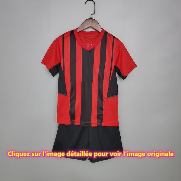 

2021 2022 kids kit ac milan home size:16-28 men's tracksuits football clothes, Gray